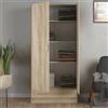 Dmora Armadio Guardaroba a Due Ante e Un cassetto, Colore Rovere, cm 79 x 35 x h171