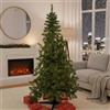 Dmora Albero di Natale Albigna, Pino Artificiale, Albero Effetto Reale, Alberello Natalizio, Made in Italy, 140x140 h200 cm, Verde