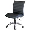 Dmora - Sedia da Ufficio Newcastle, Poltrona operativa, Seduta ergonomica da Ufficio, Cm 54x48h90/100, Nero