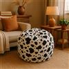 Talamo Italia Dmora Pouf Poltrona a Sacco, Rivestimento in Cotone, 60 x 50 x 80 cm