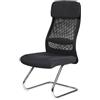 Dmora - Sedia Perth, Sedute Sala da Attesa per Ufficio, Seduta ergonomica da Attesa, 58x47h105 cm, Nero