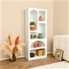 Dmora - Credenza Bellatrix, Buffet da soggiorno, Madia da salotto, Dispensa da cucina, 60x32h150 cm, Bianco
