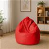 Talamo Italia Dmora Pouf Poltrona a Sacco, Rivestimento in Cotone, 60 x 50 x 80 cm