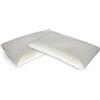 Talamo Italia - Set di 4 Cuscini per letto, 100% Made in Italy, Guanciale ergonomico a saponetta in Memory Foam forato, Anallergico e Traspirante, 70x40xh12 cm