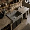 Elleci Lavello Elleci Concrete 1 vasca Spazio 900 Extra LKS90099XLP da 90x65cm in Keratek