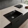 Elleci Lavello Elleci Black 1 vasca Spazio 900 Extra LKS90086XLP da 90x65cm in Keratek
