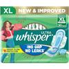 Whisper Ultra Clean Sanitario con ali - 30 pezzi (XL)