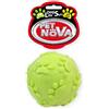 PET NOVA DOG LIFE STYLE Pallina da 6 cm con suono, gialla, al gusto di menta