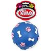 PET NOVA DOG LIFE STYLE Palla con motivo a zampe e ossa 9 cm blu
