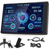 Goshyda Computer Temp Monitor, 3.5in IPS USB Mini Schermo PC Sensore Pannello Display Temperatura per PC CPU Data, Supporto per
