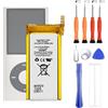 VUXYIT 616-0406 616-0467 - Batteria di ricambio compatibile con iPod Nano (4a generazione) A1285 MP3, MP4, PMP con kit di attrezzi di riparazione