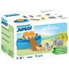 PLAYMOBIL 71681 Arca di Noè trasportabile - Junior - Include barca galleggiante