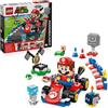 LEGO Mario Kart 72043 Mario Kart interactivo y kart estándar - Juguete para niño