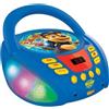 LEXIBOOK Paw Patrol Lettore CD Bluetooth con effetti di luce