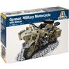 Italeri 7403 - German Milit.Motorcycle With Sidecar Model Kit Scala 1:9 Medio