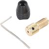 Generic Set di Mandrini Autoserranti con Asta di Prolunga a 3 Griffe e Chiave Esagonale per Trapani Elettrici e Strumenti di Lucidatura (Foro da 2,0 mm)