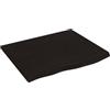 Qnhdfrt Ripiano Legno Massello Rovere Marrone Scuro 60x50x2 cm