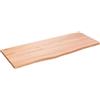 Qnhdfrt Ripiano in Legno Massello di Rovere 100x40x2cm Mensola a Parete | Pannello in vero legno rustico per fai da te, ideale come piano lavabo in bagno o top scrivania in soggiorno.