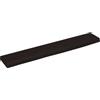 Qnhdfrt Ripiano da Muro in Legno Massello di Rovere Scuro 60x10x2 cm | Mensola rustica con bordi vivi per soggiorno e studio, ideale come piano per piccoli mobili.