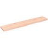Qnhdfrt Ripiano in Legno Massello di Rovere Non Trattato 100x20x2 cm