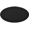 Qnhdfrt Piano Tavolo Rotondo in Vetro Temperato Nero, 60 cm Spessore 8 mm