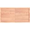 Qnhdfrt Ripiano in Legno Massello di Rovere 120x60 cm per Tavolo | Pannello rustico con bordi vivi per scrivania studio o tavolo soggiorno. Superficie verniciata pronta all'uso.