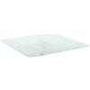 Qnhdfrt Piano Tavolo in Vetro Temperato Effetto Marmo Bianco 50x50 cm | Ideale per rinnovare il tavolino del soggiorno o il tavolo da pranzo in cucina con un tocco elegante effetto marmo.