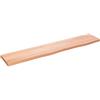 Qnhdfrt Ripiano da Muro in Legno Massello di Rovere 100x20x2 cm