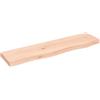 Qnhdfrt Ripiano a Parete 80x20x4 cm in Legno Massello di Rovere