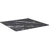 Qnhdfrt Piano Tavolo Quadrato in Vetro Temperato Nero, 60x60 cm 6 mm