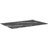 Qnhdfrt Piano Tavolo in Vetro Temperato Nero Effetto Marmo 100x62 cm | Lastra di ricambio per tavolini da salotto e sale da pranzo, superficie liscia elegante e facile da pulire con un panno.