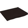Qnhdfrt Ripiano 60x50 cm Legno Massello Rovere Marrone Scuro Bordo Vivo