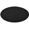 Qnhdfrt Piano da Tavolo Rotondo in Vetro Temperato Nero 400x8mm