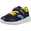 Geox B Sprintye Boy C, Sneaker Bambini e Ragazzi, Navy Yellow, 27 EU