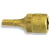 Hazet 8501-4 Inserto Chiave a Bussola per Giraviti, Oro, Attacco Quadro, Cavo, 6.3 mm 1/4 di Pollice