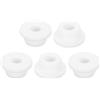 QUARKZMAN 5pz Guarnizioni in Gomma 13/16 (20mm) Foro di Perforazione, 7/16 (11mm) Foro ID Tappo Foro a Cilindro Silicone Bianco Guarnizione Tappo Foro per Cablaggio, Automobilistico