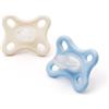 MAM Ciucci comfort, 0-3 mesi, confezione da 2, ciucci per neonati, forniti in custodia per sterilizzatore, materiali sostenibili, accessori per bambini per neonati, colore blu (vari motivi)