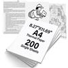 Alitree 200 Fogli A4 Carta Termica singoli senza BPA asciugatura rapida 210x297mm | 200
