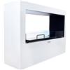 Divina Fire Camino a bioetanolo da terra per interno esterno Giotto S Bianco 100x30x70