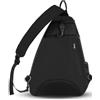 Generic Borsa da Tennis a Spalla Singola per Esterni Compatta e Pratica per Attrezzature Sportive 13x5,5x19,3 Pollici Design Elegante (BLACK)
