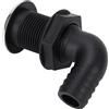 Horett Tappo di Scarico Marino 25 Mm 1 Pollice Tappo di Scarico per Barca in Nylon Girevole per Yacht Installazione Facile con vestibilità (Tubo da 90 Gradi, Altezza: 96 mm/3,8 Pollici)
