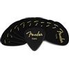 Fender 351 Classic Picks Plettri Celluloide Thin Neri 12x | Set 12x plettri in celluloide, spessore thin, forma 351, per chitarra elettrica e acustica, ideali per principianti