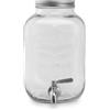 ECHTWERK dispenser per bevande retrò 5L, vetro, con rubinetto ermetico e coperchio in metallo, ideale per feste, buffet e celebrazioni.