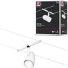 Paulmann Funsytem Cup 94468 - Faretto singolo max. 10 W, bianco opaco, plastica cromata, guida in metallo GU5,3