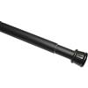 Gardinia Bastone per Tenda Estensibile, Metallo, Fissaggio Senza Trapano né Viti, Diametro 23/26 mm, Lunghezza 130-220 cm, Nero Opaco
