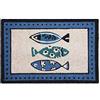 Excelsa Ocean Zerbino Ingresso, Fibra di Cocco, Blu, 40 x 60 cm