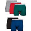 Hanes Underwear Boxer Briefs Pack, Cool & Breathable Cotton Moisture-Wicking Underwear for Men, No Ride Up Boxer Corti Uomo (Pacco da 6)