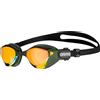 ARENA Cobra Tri Swipe Mirror Occhialini Triathlon Unisex Adulto, Occhialini Nuoto Piscina con Lenti a Specchio, Anti-Appannamento, Protezione UV, 3 Ponti Nasali Intercambiabili