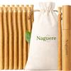 Naguère SIWAK x15 bastoncini di Arak Miswak - 100% naturale - Spazzolino da denti naturale in legno di Araq + astuccio in bambù - Zero rifiuti, ecologico, biodegradabile, alito fresco - bianchezza