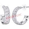 BJT327 ORECCHINI CLOE WHITE STAINLESS STEEL